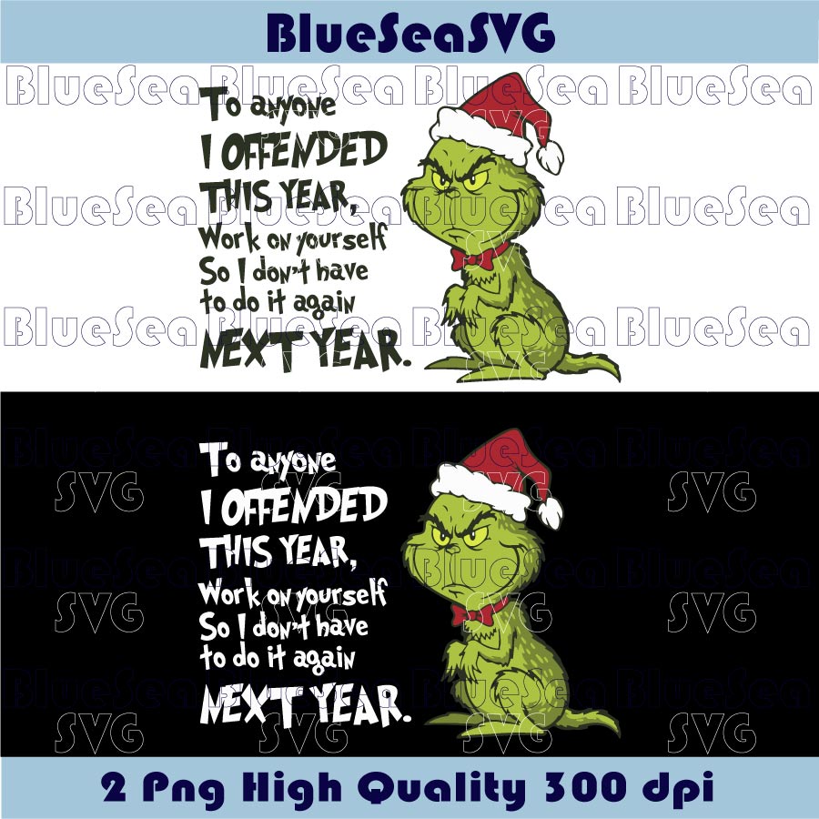 To Everyone I Offended This Year Svg Cat Christmas Grinch Svg Png