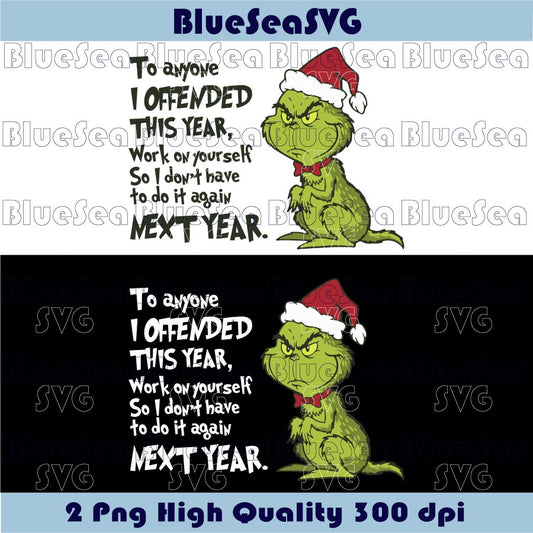 To Everyone I Offended This Year Svg Cat Christmas Grinch Svg Png