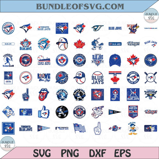 Toronto Blue Jays SVG Bundle Baseball Toronto Blue Jays Logo Svg