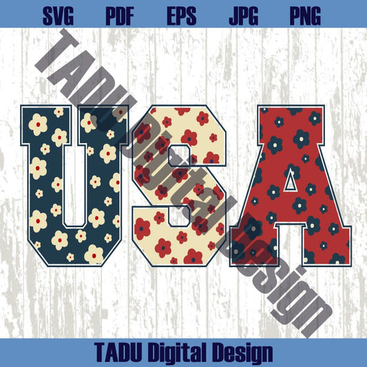 USA Svg Boho USA Png Retro America Svg 4th Of July Svg Patriotic Png