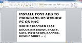Stranger Thing Font Alphabet Svg Stranger Thing Letters Svg otf ttf
