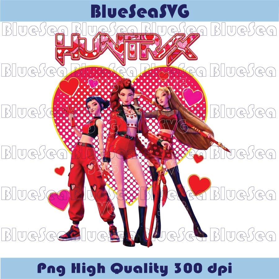 Valentine Huntrix Png Saja Girls Valentine Png Kpop Demon Hunters 