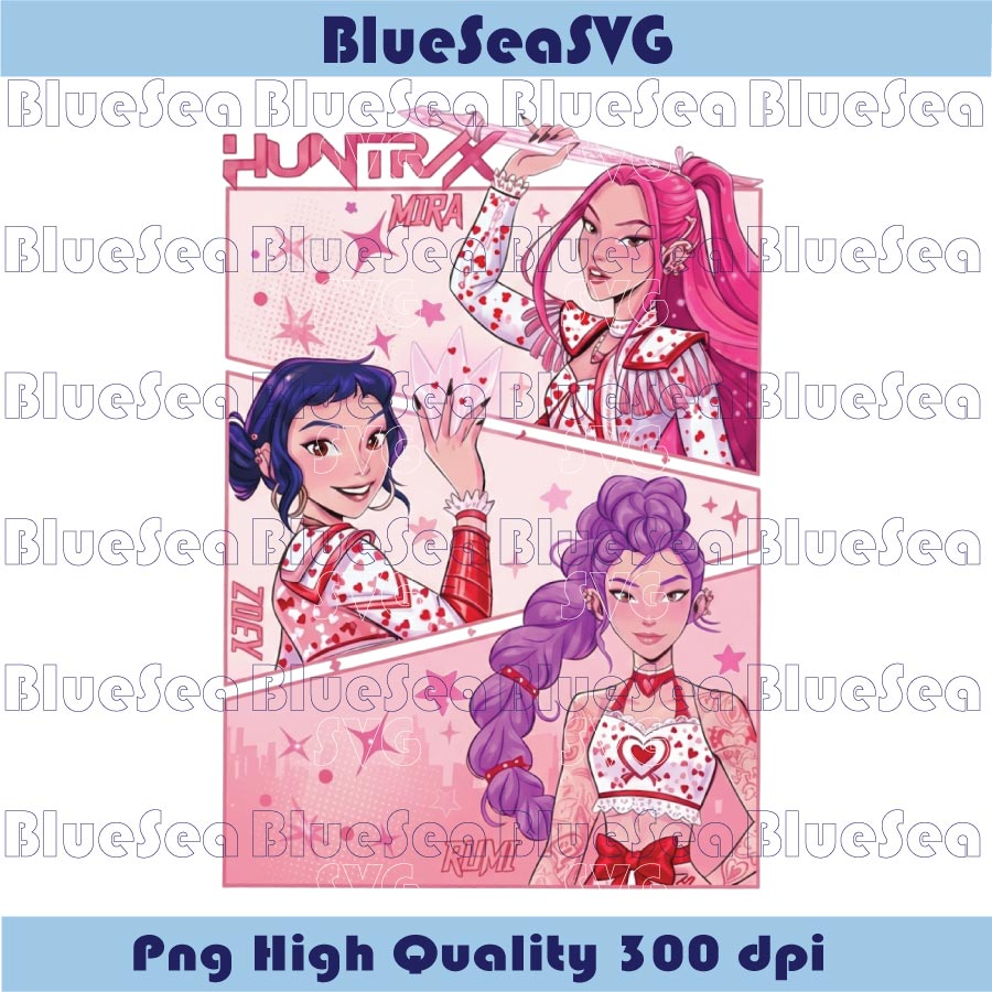 Valentine Saja Girls Png Valentine Huntrix Png Huntrix Kpop Png