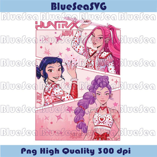 Valentine Saja Girls Png Valentine Huntrix Png Huntrix Kpop Png