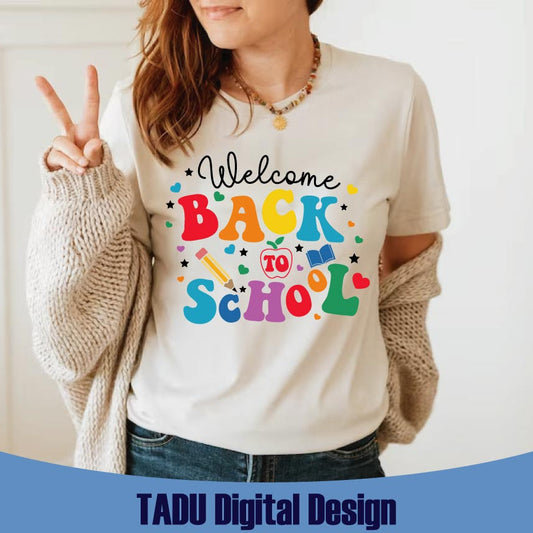 Welcome Back To School Svg First Day of School Svg Teacher Svg Png
