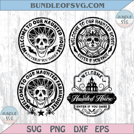 Welcome to our Haunted House Svg Halloween Baby Toddler Png Dxf