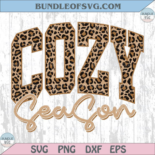 Cozy Season Png Leopard Vintage Pumpkin Season Fall Vibes Png