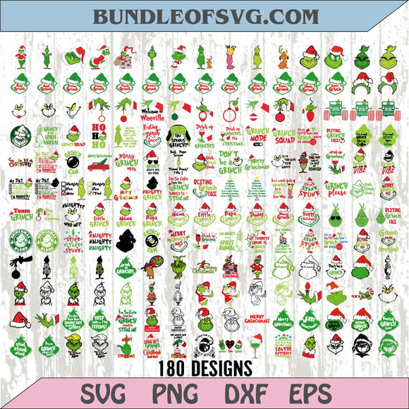 Grinch Svg Bundle Christmas Grinch Png Funny Grinch Christmas Svg