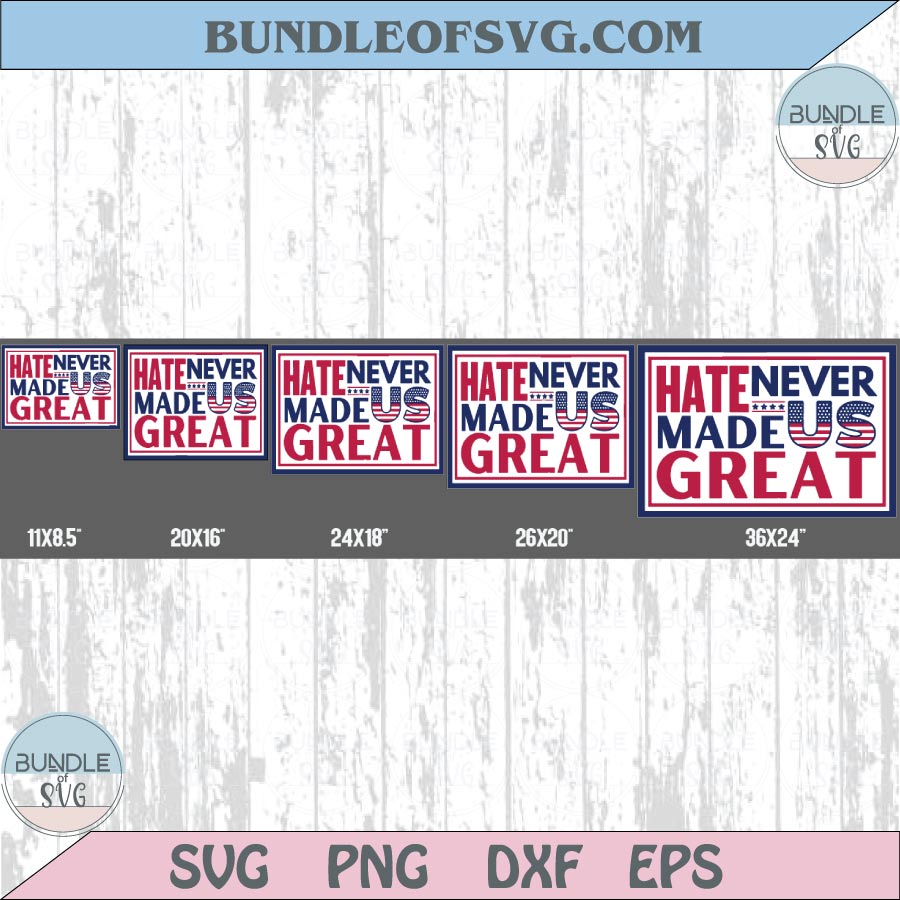 Hate Never Made US Great Svg Anti Trump Png No Kings Png Protest