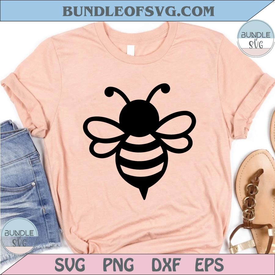 Bee Outline Svg Honeybee Png Bee Silhouette Svg Bumblebee Dxf Cut
