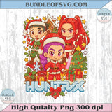 Huntrix Christmas Png Bundle Christmas Huntrix Png Demon Hunters