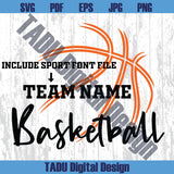 Basketball Team Template Svg Team Name Basketball Logo Png Cricut