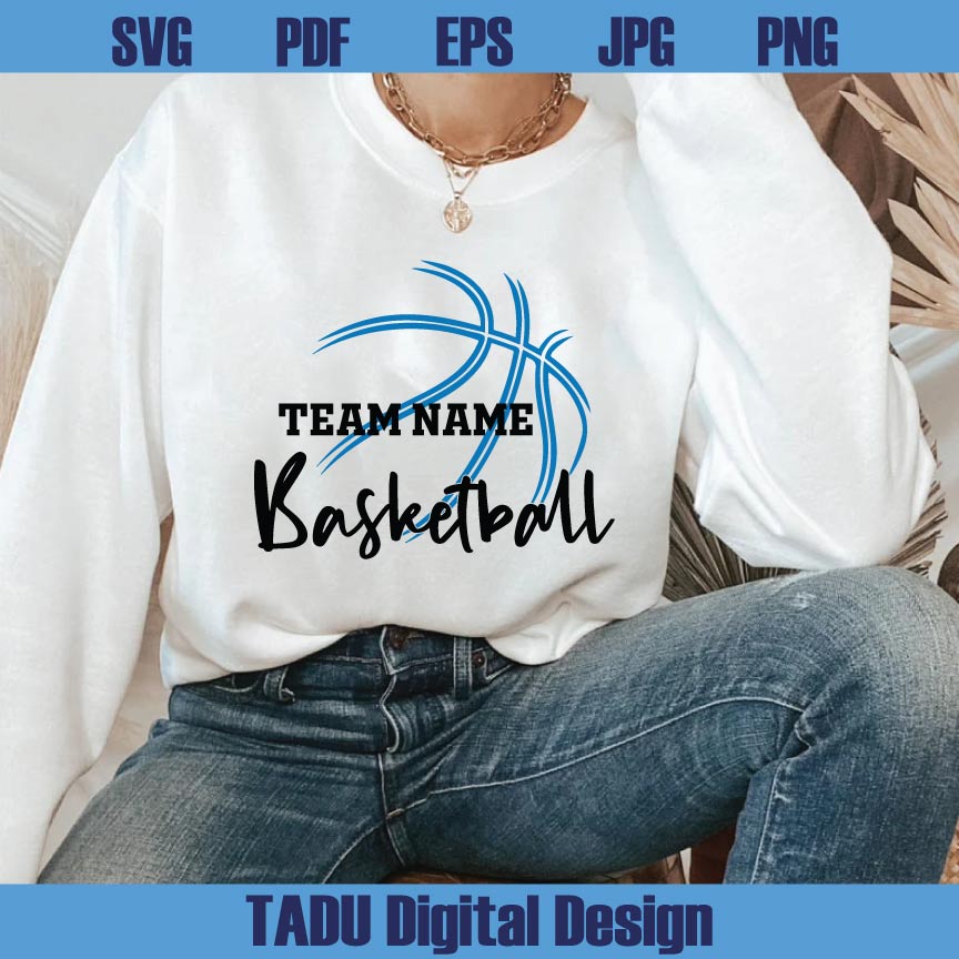Basketball Team Template Svg Team Name Basketball Logo Png Cricut