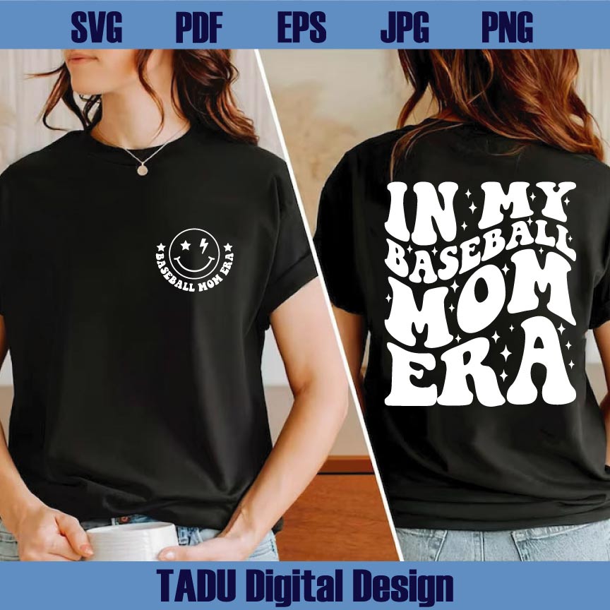 In My Baseball Mom Era Svg Baseball Mama Png Funny Baseball Svg