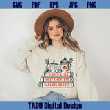 Fall Books Svg Book Lover Png Reading Svg Cozy Falling Leaves Png