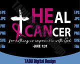 Heal Cancer Svg Heal Cancer Awareness Png Cancer Warrior Svg Dxf