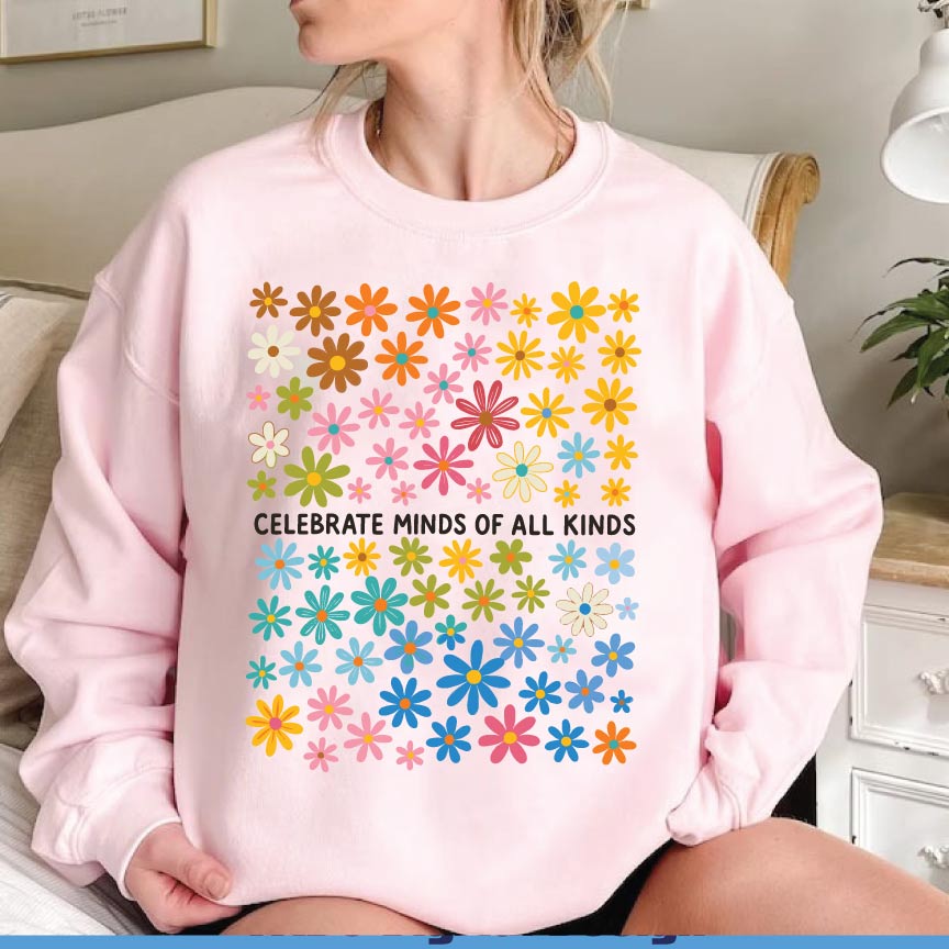 Celebrate Minds of All Kinds Png Sped Teacher Png Autism Awareness - BundleofSVG