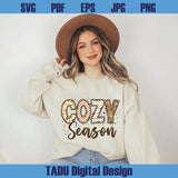 Cozy Season Png Retro Fall Doodle Svg Floral Checker Autumn Png