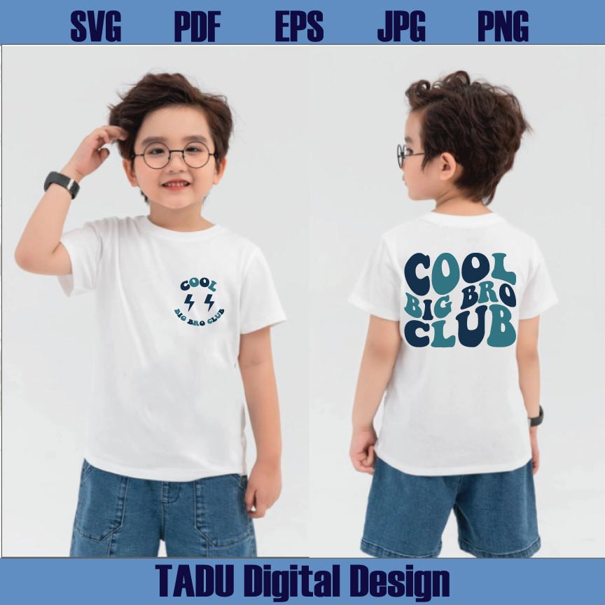 Cool Big Bro Club Svg Funny Big Brother Svg Big Bro Little Bro Svg