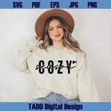 Cozy Season Svg Retro Fall Svg Autumn Quote Png Cozy Girl Png Dxf