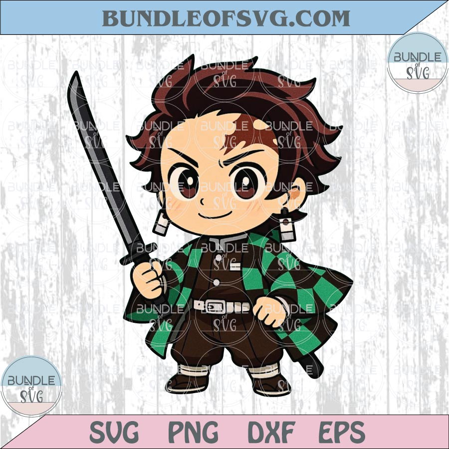 Bundle Demon Slayer Chibi Characters Png Set Cute Anime Lover Png - BundleofSVG