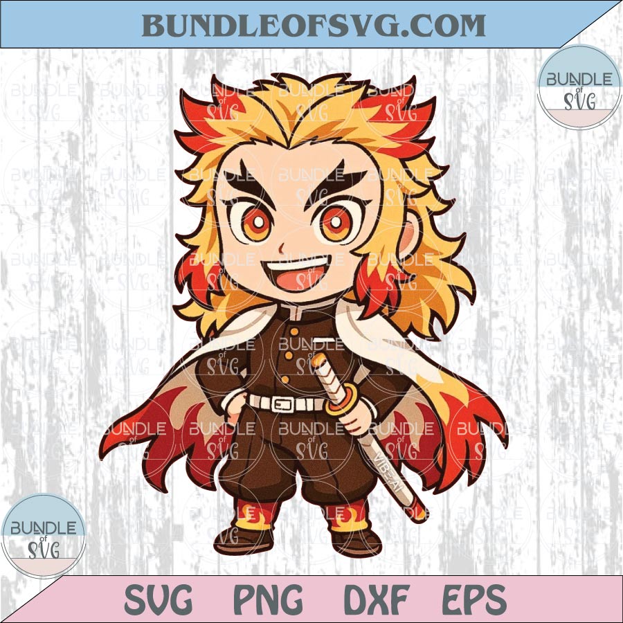 Bundle Demon Slayer Chibi Characters Png Set Cute Anime Lover Png - BundleofSVG