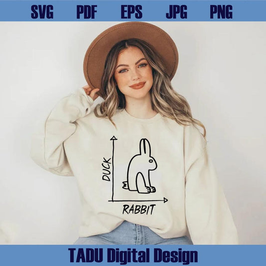 Rabbit Duck Svg Meme Svg Graph Bunny Bird Optical Illusion Svg Png Dxf Eps Files