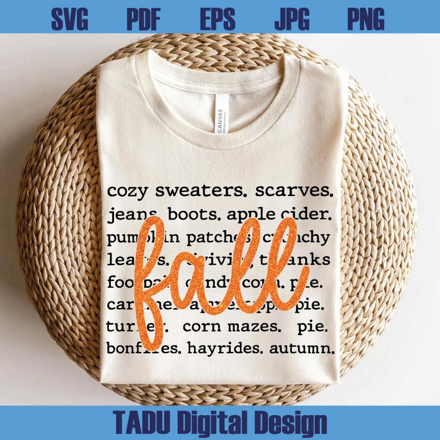 Fall Words Svg Fall Coquette Png Fall Pumpkin Svg Cozy Season Png