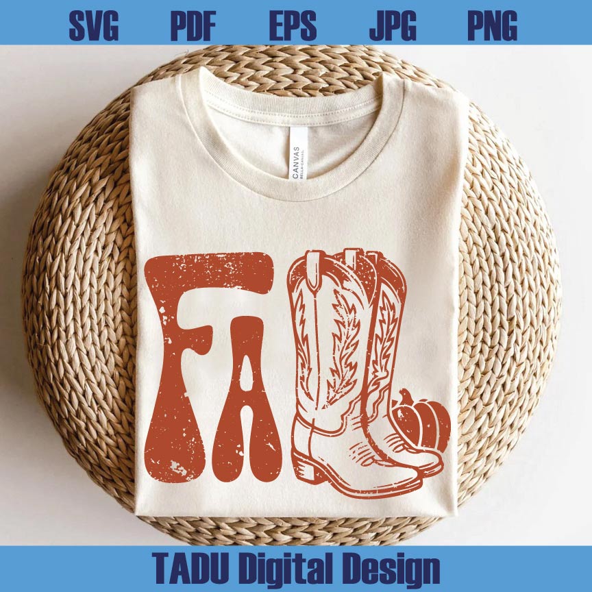 Western Fall Png Grunge Fall Cowgirl Boots Png Retro Autumn Png