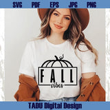 Fall Vibes Svg Png Autumn Svg Retro Fall Vibes Pumpkin Svg Cricut