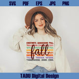 Fall Svg Trendy Fall Png Autumn Svg Pumpkin Svg Leaves Cozy Svg