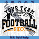 Football Team Template Svg Football Team Logo Svg Football Cricut