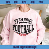 Football Team Template Svg Football Team Logo Png Football Mom Svg