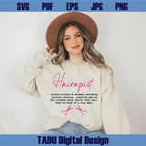 Hairapist Definition Svg Hairstylist Png Hairdresser Svg Hair Hustle