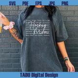 Hockey Mom Words Svg Hockey Svg Game Day Png Hockey Life Png