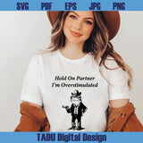 Hold On Partner Im Overstimulated Png Cowboy Frog Unhinged Weird