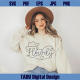Howdy Svg Cowgirl Png Western Svg Country Png Rodeo Girl Svg