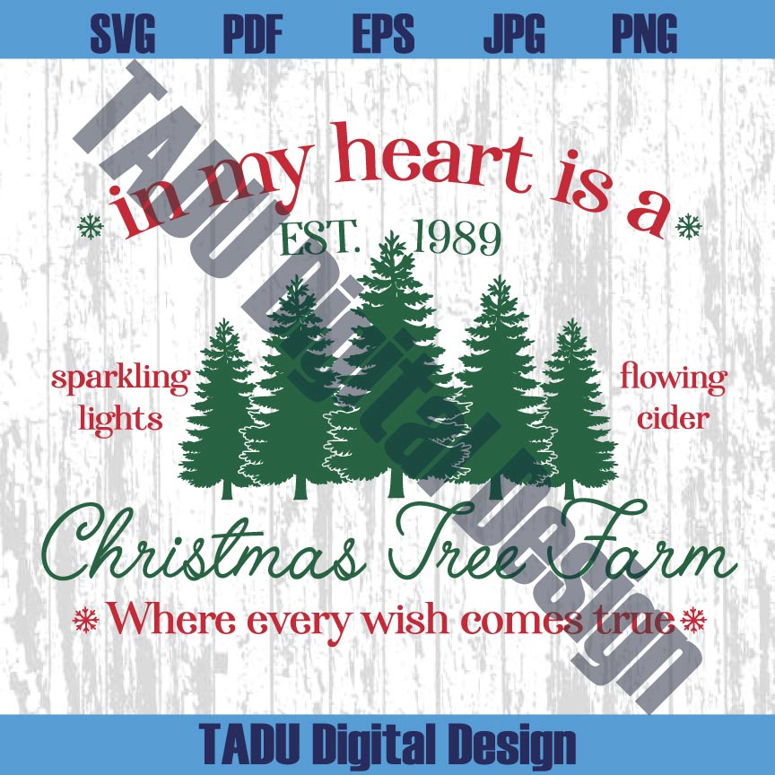 In my Heart is a Christmas Tree Farm Svg Swiftmas Png Swiftie Svg
