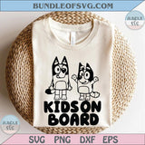 Blue Dog Svg Kids on Board Svg Muffin Png Dog Family Cartoon Cricut