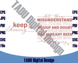 Let Them Svg Keep Shining Png Retro Inspirational Svg Self Worth Svg