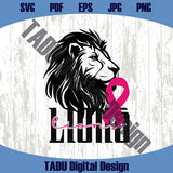 Brest Cancer Awareness Svg Lions Pink Ribbon Svg Lion Cancer Png