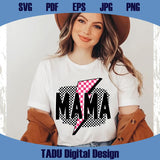 Mama Lightning Bolt Png Checkered Mama Png Lightning Bolt Mom