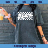 Checkered Mama Png Mom Life Svg Mother's Day Svg Grunge Mama