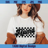 Checkered Mama Png Mom Life Svg Mother's Day Svg Grunge Mama