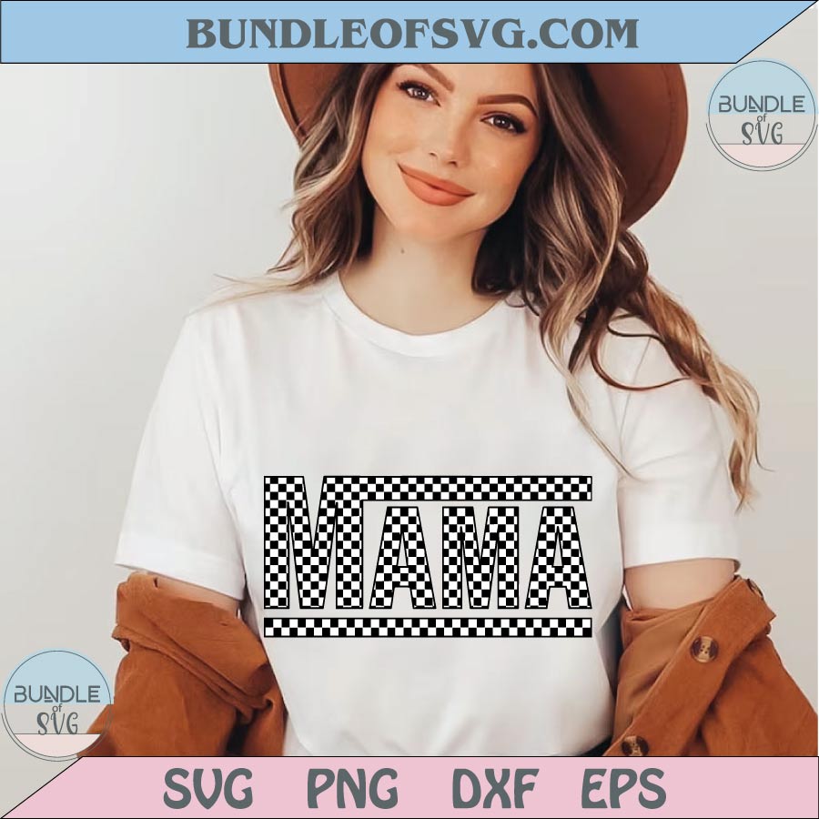 Checkered Mama Svg Mama Checkered Png Trendy Mama Svg Cricut