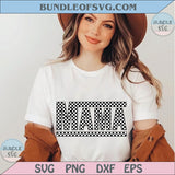 Checkered Mama Svg Mama Checkered Png Trendy Mama Svg Cricut