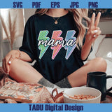 Lightning Checkered Mama Png Neon Mama Png Lightning Bolt Mom