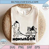 Blue Dog Svg Mom Wagon Svg Muffin Png Dog Family Cartoon Cricut