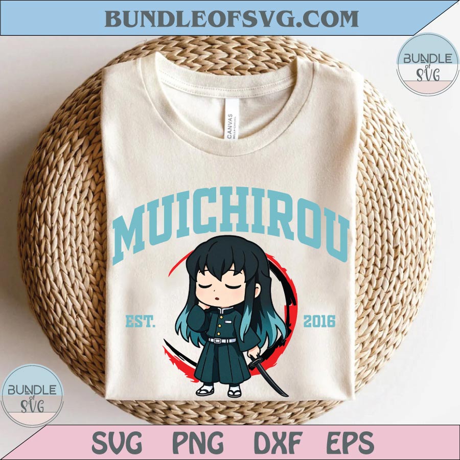 Demon Slayer Svg Muichirou Png Infinity Castle Svg Anime Lover Png