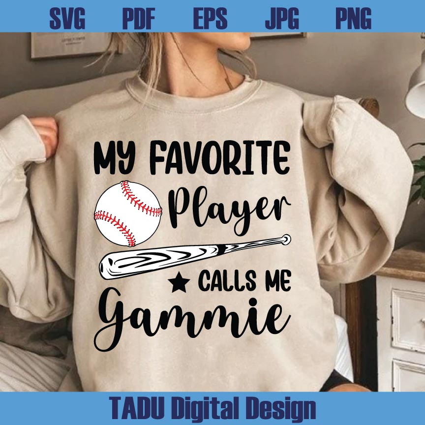 My Favorite Player Calls Me Grandma SVG Baseball Grandma PNG - BundleofSVG